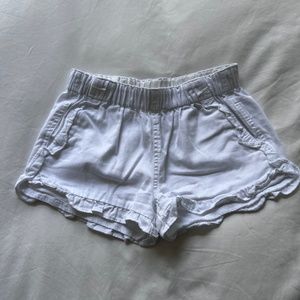 Crewcuts Girls' ruffle pull-on short in soft chino